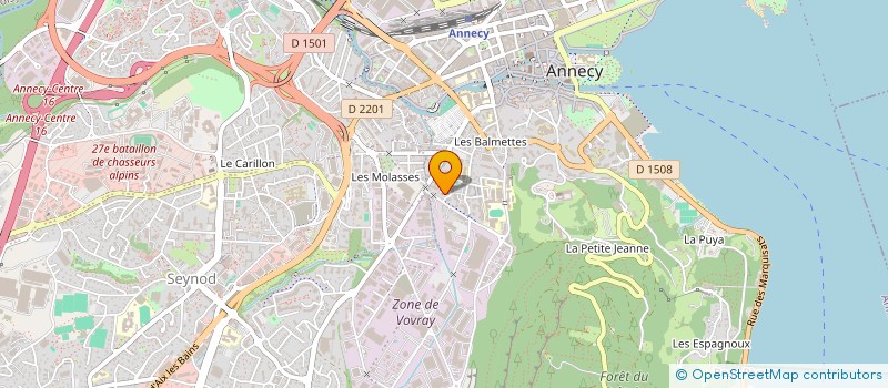 localisation de l'entreprise CLARESTEL à ANNECY