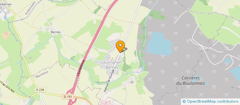 localisation de l'entreprise CLARET  LEULINGHEN-BERNES