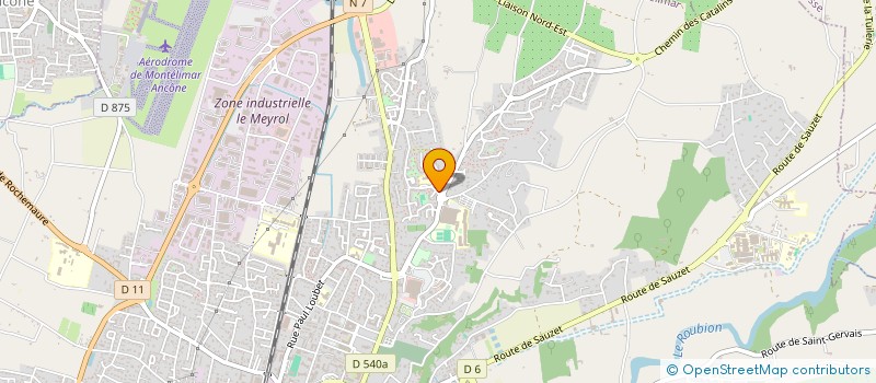 localisation de l'entreprise CLARET IMMOBILIER à MONTELIMAR