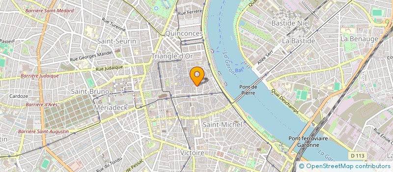 localisation de l'entreprise CLARET'S à BORDEAUX