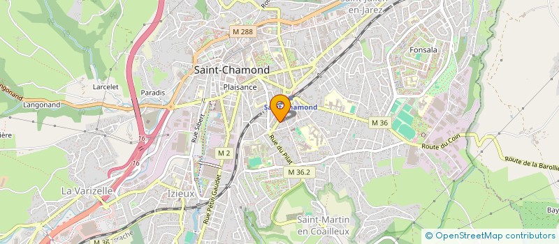 localisation de l'entreprise CLAREX  SAINT-CHAMOND