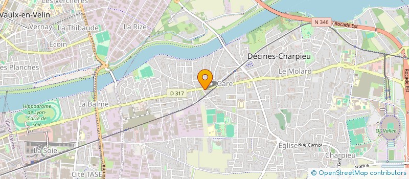 localisation de l'entreprise CLAREX HOLDING  DECINES-CHARPIEU