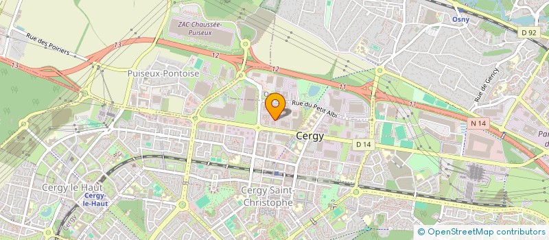 localisation de l'entreprise CLARIANT SERVICES (FRANCE) à CERGY