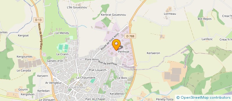 localisation de l'entreprise CLARIC  PLABENNEC