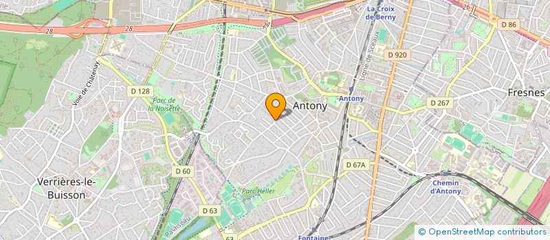localisation de l'entreprise CLARICE à ANTONY