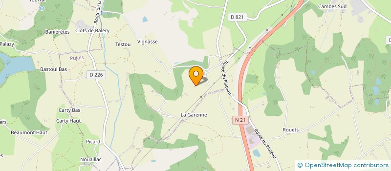 localisation de l'entreprise CLARICE  SAINTE COLOMBE DE VILLENEUVE