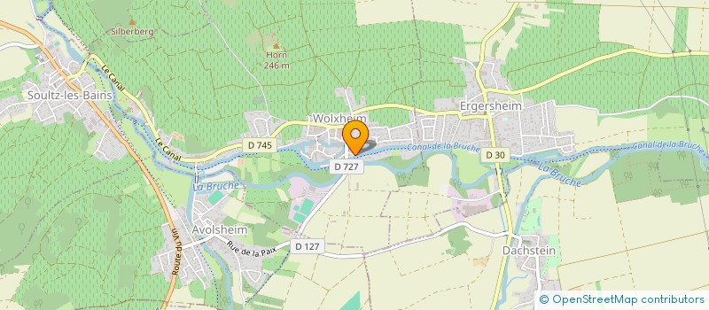 localisation de l'entreprise CLARIDIAG  WOLXHEIM