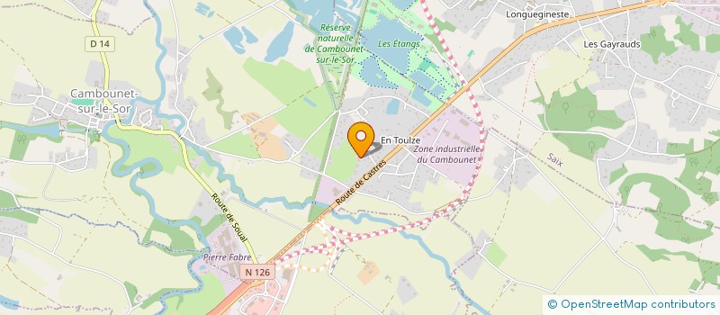 localisation de l'entreprise CLARIE  CAMBOUNET-SUR-LE-SOR