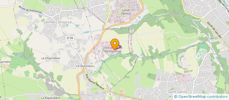 localisation de l'entreprise CLARIEL  SAINTE-CONSORCE