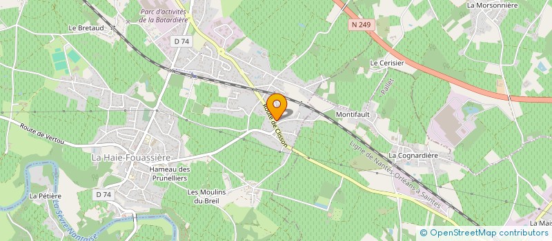 localisation de l'entreprise CLARIMMO  LA HAIE-FOUASSIERE