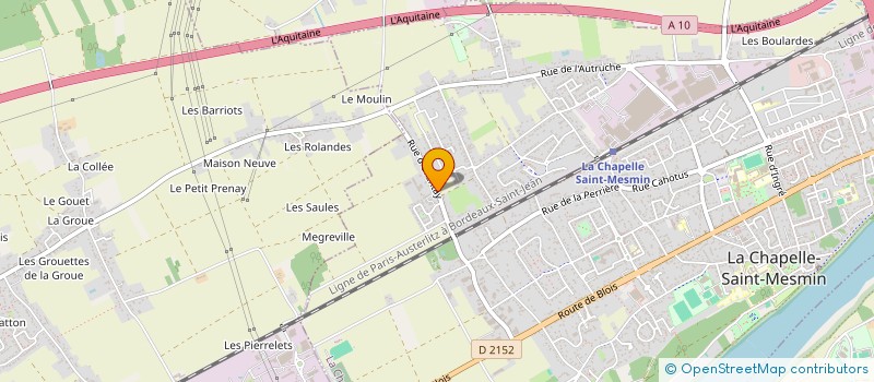 localisation de l'entreprise CLARINA à LA CHAPELLE-SAINT-MESMIN