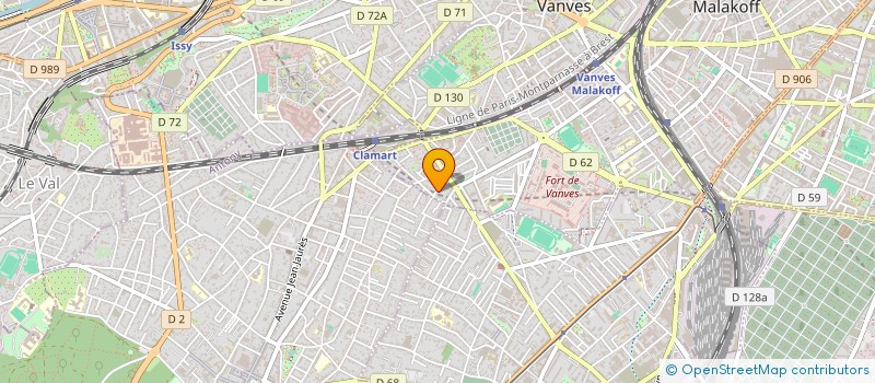 localisation de l'entreprise CLARINE SARL  MALAKOFF