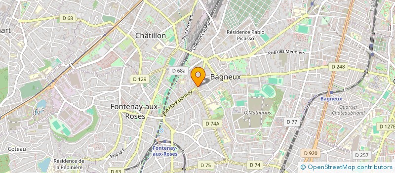 localisation de l'entreprise CLARINEL à BAGNEUX