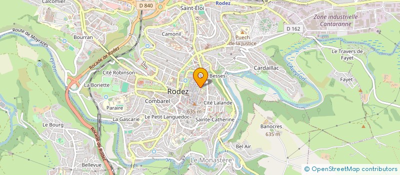 localisation de l'entreprise CLARINETTES DODECA  RODEZ