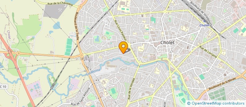 localisation de l'entreprise CLARINVEST à CHOLET