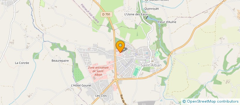 localisation de l'entreprise CLARIPHARM  PLENEUF-VAL-ANDRE