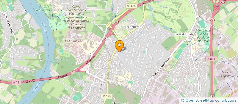 localisation de l'entreprise CLARISA  CARQUEFOU