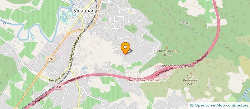 localisation de l'entreprise CLARISSE 83  VIDAUBAN