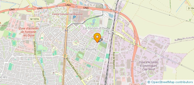 localisation de l'entreprise CLARISSE à DIJON