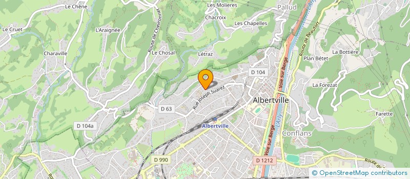 localisation de l'entreprise CLARISSE  ALBERTVILLE