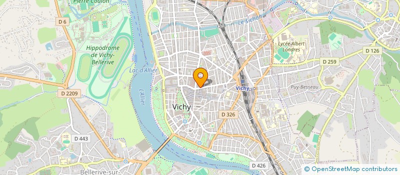 localisation de l'entreprise CLARISSE à VICHY