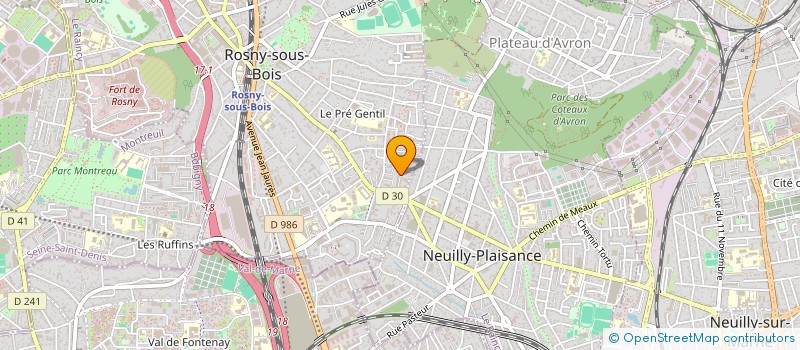 localisation de l'entreprise CLARISSE ASSISTANCES à ROSNY-SOUS-BOIS