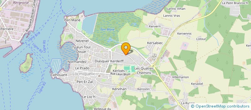 localisation de l'entreprise CLARISSE SUR L'ATLANTIQUE  LOCMIQUELIC