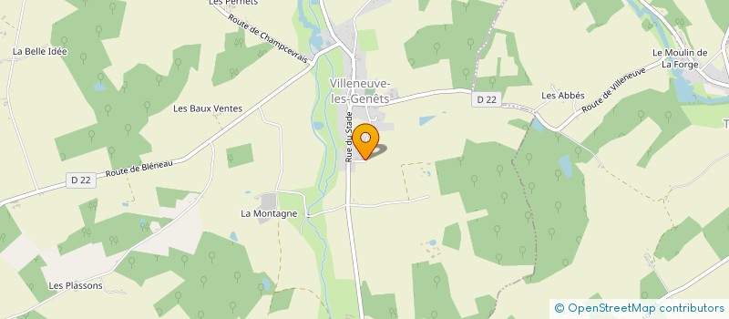 localisation de l'entreprise CLARISSE TAXI  VILLENEUVE-LES-GENETS