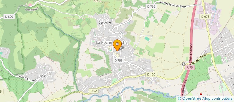 localisation de l'entreprise CLARISSIMA  LA ROCHE-BLANCHE