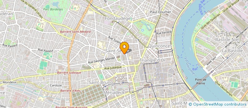 localisation de l'entreprise CLARITAS à BORDEAUX