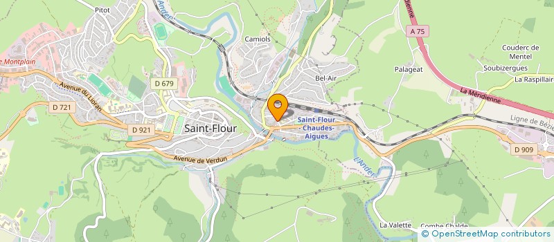 localisation de l'entreprise CLARIVA à SAINT-FLOUR