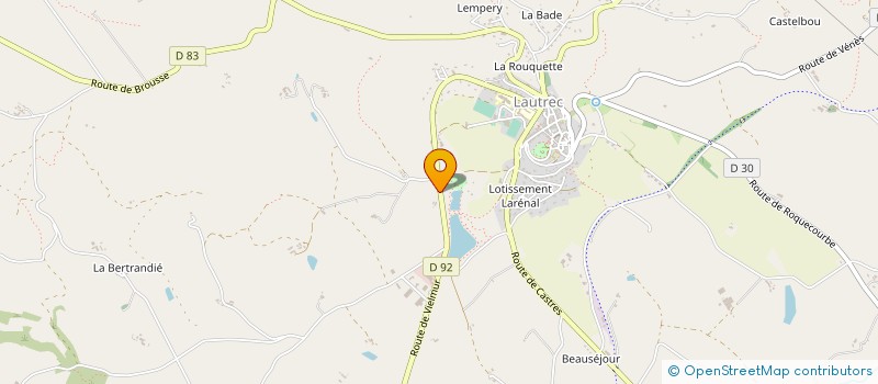 localisation de l'entreprise CLARIVAL à LAUTREC