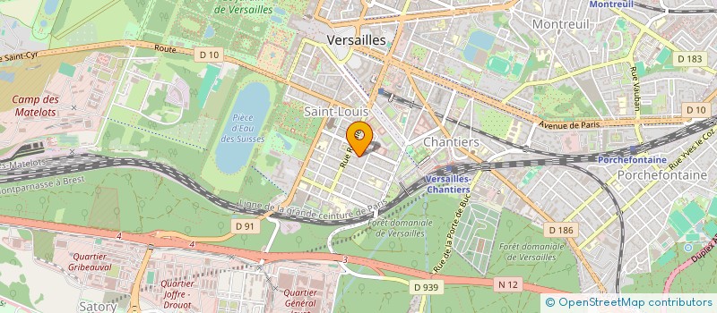 localisation de l'entreprise CLARIX à VERSAILLES