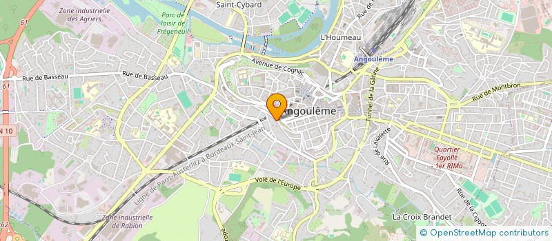 localisation de l'entreprise CLARK ET POUGNAUD à ANGOULEME
