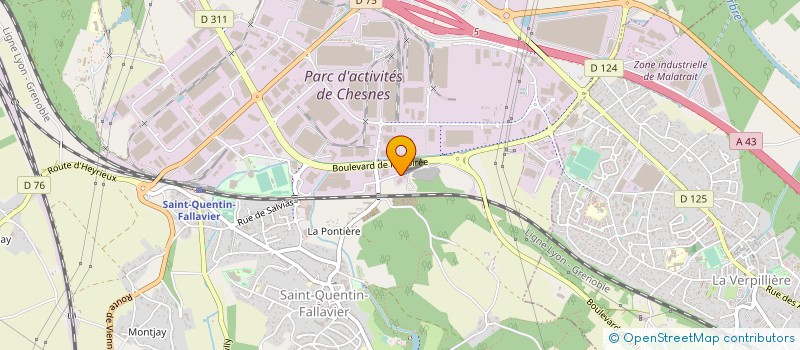 localisation de l'entreprise CLARK FRANCE SARL à SAINT-QUENTIN-FALLAVIER