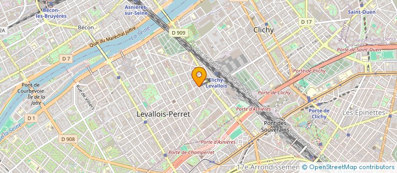localisation de l'entreprise CLARMAN BIEN ETRE  LEVALLOIS-PERRET