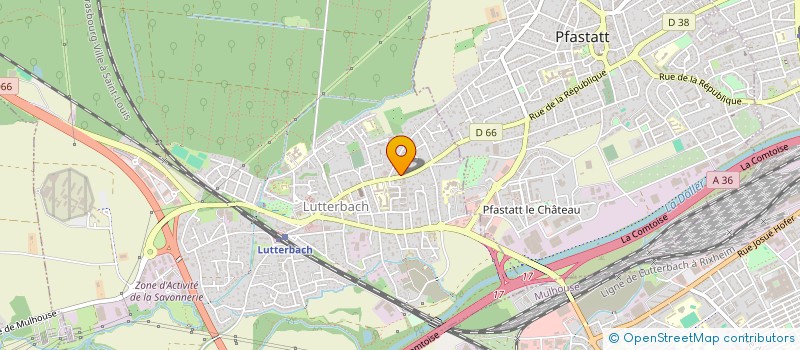 localisation de l'entreprise CLARME  LUTTERBACH