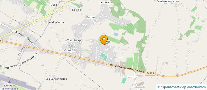 localisation de l'entreprise CLARO CONSEILS à VIRAZEIL
