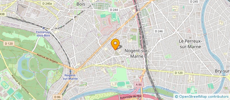 localisation de l'entreprise CLAROMED à NOGENT-SUR-MARNE
