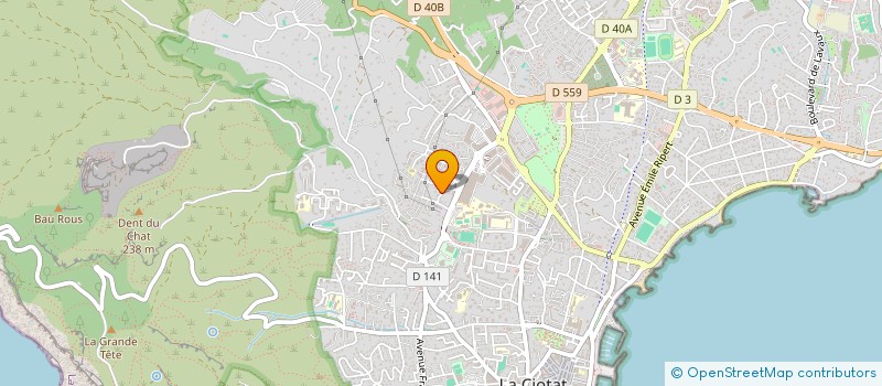 localisation de l'entreprise CLARPHI  LA CIOTAT