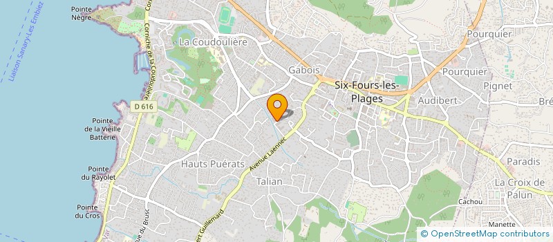localisation de l'entreprise CLARSTONE à SIX-FOURS-LES-PLAGES