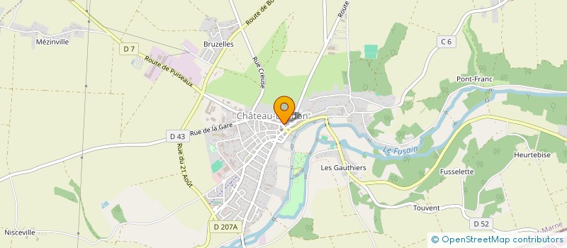 localisation de l'entreprise CLARTAINE  CHATEAU-LANDON