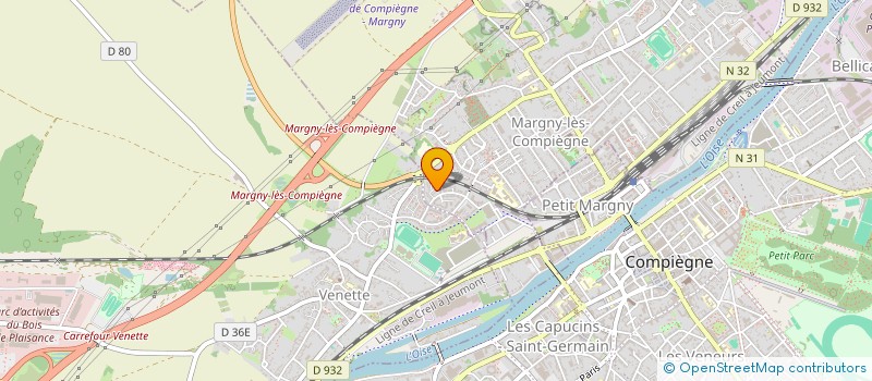 localisation de l'entreprise CLARTE AUDIT CONSULTANT  MARGNY-LES-COMPIEGNE