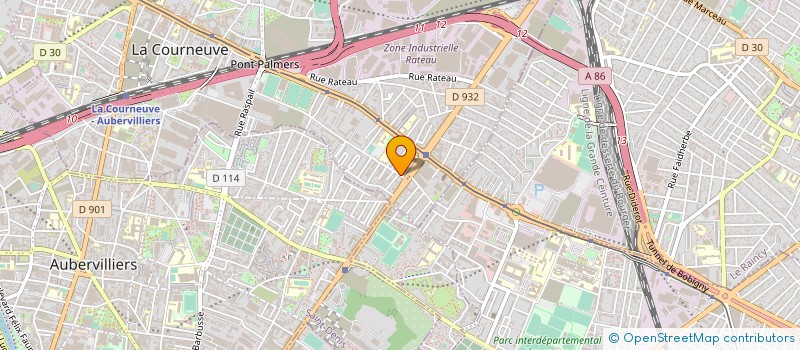 localisation de l'entreprise CLARTE PLUS NET à LA COURNEUVE