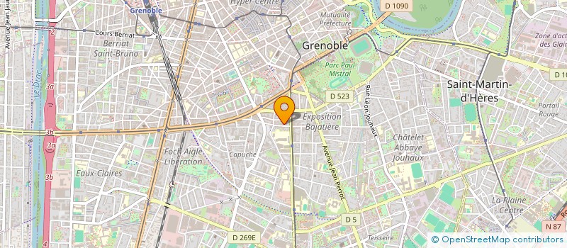 localisation de l'entreprise CLARTE SA à GRENOBLE