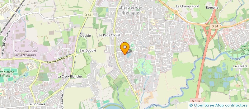 localisation de l'entreprise CLARTEA  CHARTRES-DE-BRETAGNE