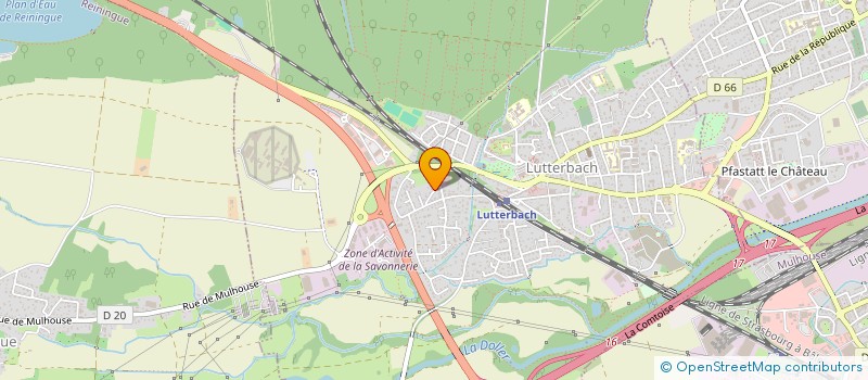 localisation de l'entreprise CLARTEX  LUTTERBACH