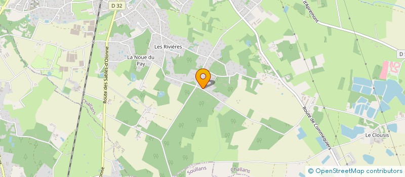 localisation de l'entreprise CLARTHELIS à CHALLANS