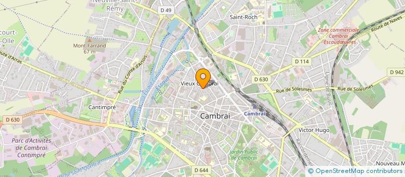 localisation de l'entreprise CLARUGO à CAMBRAI