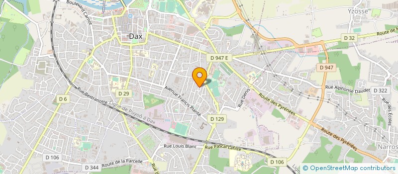 localisation de l'entreprise CLARY à DAX